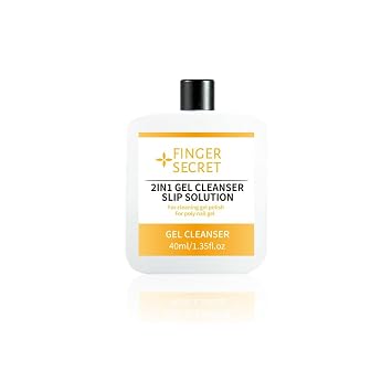 2in1 Slip Solution For Poly Nail Gel - 40ml Nail Gel Cleaner Keep Your Nails Clean and Tidy Ideal for Nail Art Design in Home or Salon