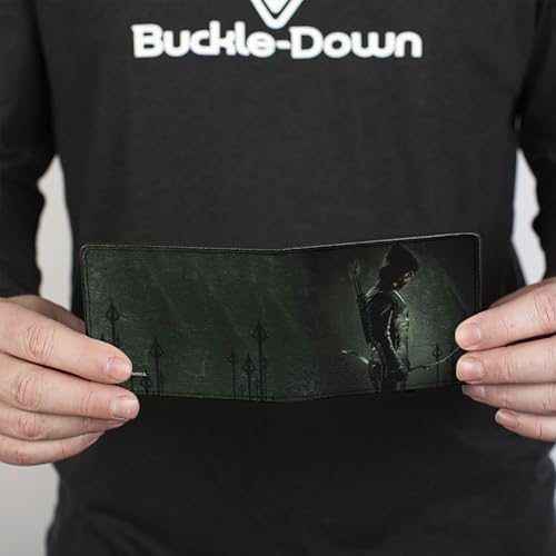 Buckle-Down Wallet Arrow Standing Profile Pose/arrow Tips Greens Accessory4