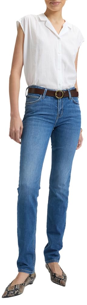 Lee - Bluse Damen - Relaxed Fit - Cap Sleeve Shirt - Strahlend Weiß