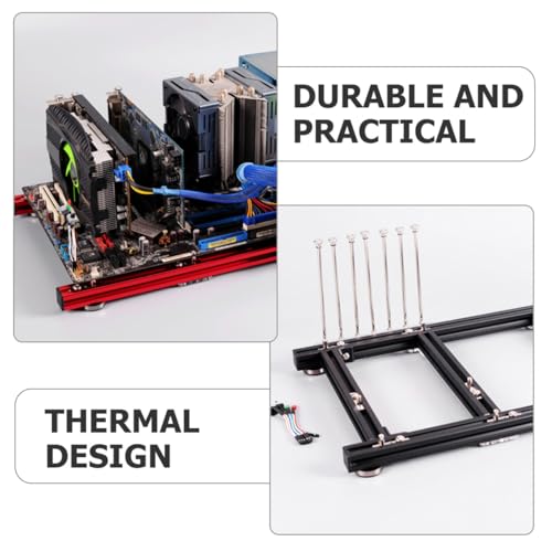Soporte para computadora Vaguelly Air con excelente fabricación, alto rendimiento y diseño estable para chasis ATX, compatible con fuente de poder única y SSD miniatura 3