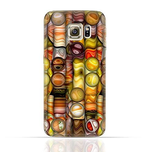 AMC Design Abstract Pattern TPU Protective Case Cover Compatible with Samsung Galaxy S6 Edge