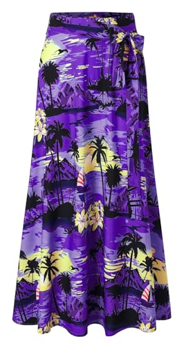 Image of Cromoncent Matching Hawaiian Outfits for Family, Dad and Son Matching Luau Beach Tropical Shirts Mommy Daughter Tropical Sets