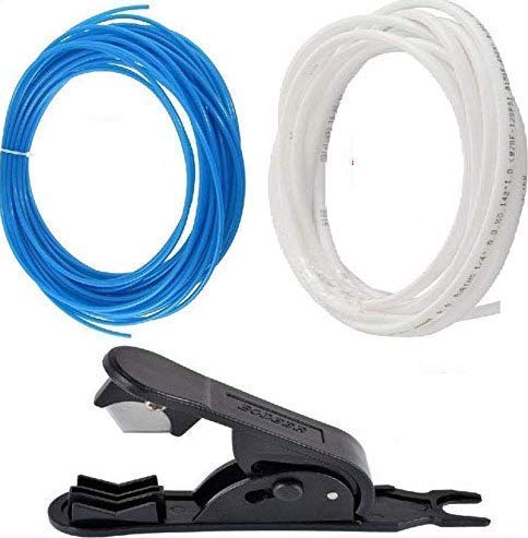 Image of CAPITAL RO Water Purifier Tube with RO Tap and Brass Valve | 5 Meter White & Blue RO Pipe | Solid Filter Cartridge Kit | Compatible with Domestic RO UV UF Water Purifiers | Set of 5