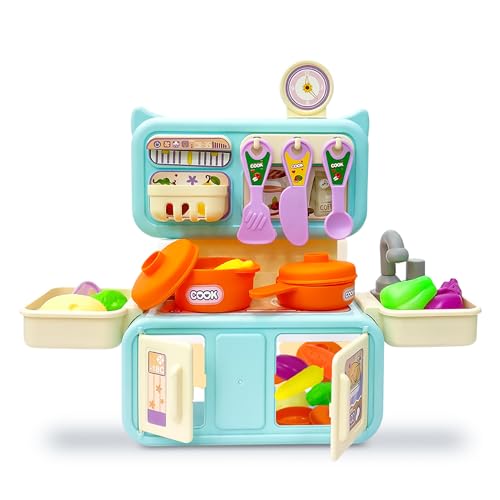 Image of NHR Dream My Home Kitchen Set, Kitchen Set for Kids Girls Big Cooking Set | Kitchen Set | Cooking Pretend Play Set | Kitchen Toys | Girls Toys | Realistic Cooking Action (3+ Years)