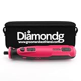 Diamondg Cordless Dog Nail Grinder with Quiet Sound & LED Tip for Large & Small Dogs, 4hrs. Runtime - Electric Dog Nail Trimmer, Heavy Duty Rotary Tool Alternative to Toenail Clippers & Filers