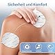Comfytemp TENS Gerät Elektroden Pads（nur für K6122/K6114）, （2+2）er-Pack Kabellose Pads（6x13/7x9cm） Wiederverwendbare, hochwertigem Selbstklebeleistung und nicht reizendem Elektrotherapie