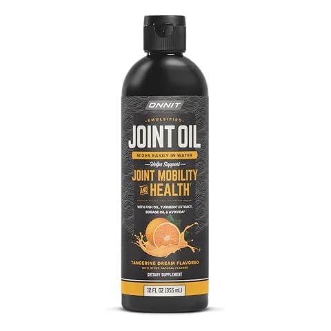 ONNIT Joint Oil - Emulsified Liquid Fish Oil to Support Joint Health and Mobility - Tangerine Flavor (12oz) Cover