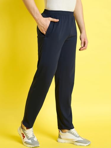 Image of bearbrother Men's Regular Fit Solid Trackpants