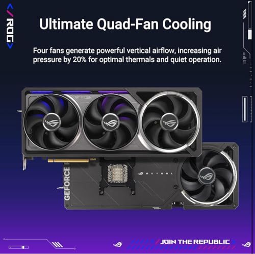 Image of ASUS ROG Astral GeForce RTX 5090 OC Edition Gaming Graphics Card (PCIe 5.0, 32GB GDDR7, HDMI /DP 2.1, 3.8-Slot, 4-Fan Design, Axial-tech Fans, Patented Vapor Chamber, Phase-Change GPU Thermal pad)
