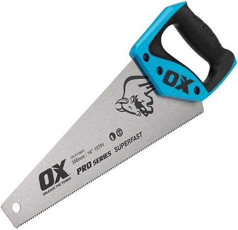 OX Pro Toolbox Hand Saw 350mm, Compact & Portable, Double Ground ...