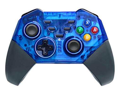 Wireless Pro Controller Compatible with Nintendo Switch Gyro Axis Dual Shock Gaming Gamepad Joypad, Blue- PAWHITS