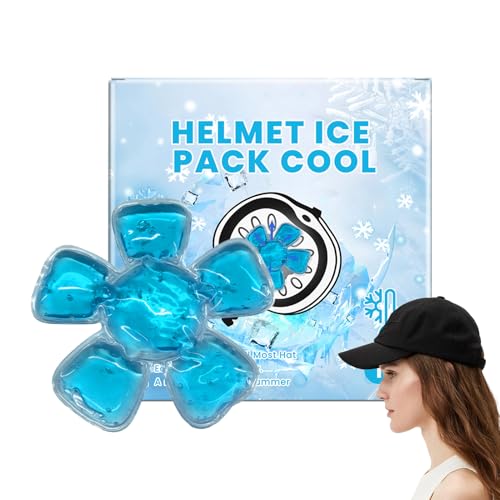 Kühlpads, Kopf-Kühlkompresse - Wiederverwendbare, Kühlhelm Mit Flexibler Bei Kopfschmerzen, Verspannungen & Verletzungen