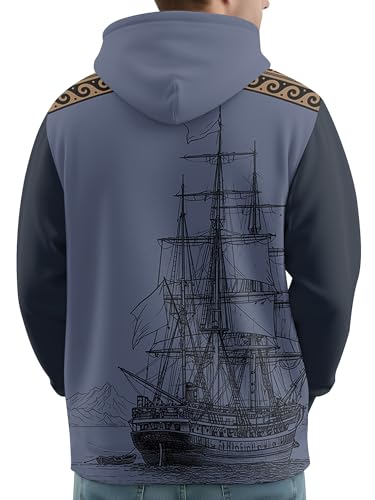 Image of PAGYMO Graphic Hoodies for Men Funny Novelty Pullover Hooded Sweatshirt