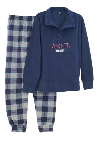 Viterbo Biancheria Pigiama Uomo Invernale in Morbido Micro Pile LMW00322