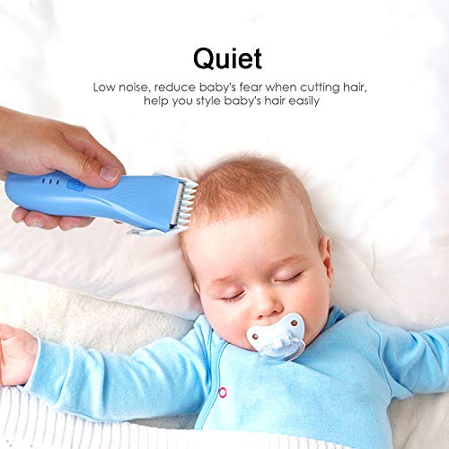 Ajcoflt Máquina de cortar cabelo elétrica recarregável e silenciosa Aparador de cabelo elétrico Ferr