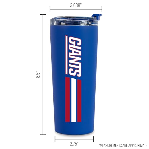 Image of Rico Industries NFL Football 24oz Stainless Steel Tumbler with Lid and Dual Functioning Lid