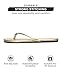 Project Cloud Flip Flops for Women - Memory Foam Flats Summer Sandals for Women 2025 - Vegan Leather Lightweight Womens Sandals Summer Beach Essentials Slides (Foundations, Gold, 9)