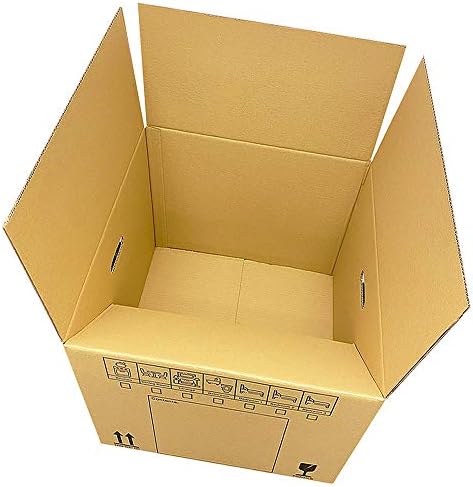 Cardboard Boxes Extra Large Storage Packing Removal Moving House Boxes with Carry Handles and Room List 52cm x 52cm x 40cm (20)