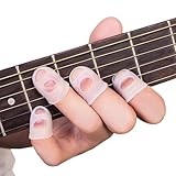 Kaylephic Silicone Guitar Finger Guards 20pcs Fingertip Protectors Covers Caps for Stringed Instruments Like Guitar Ukulele Bass, Sewing and Embroidery