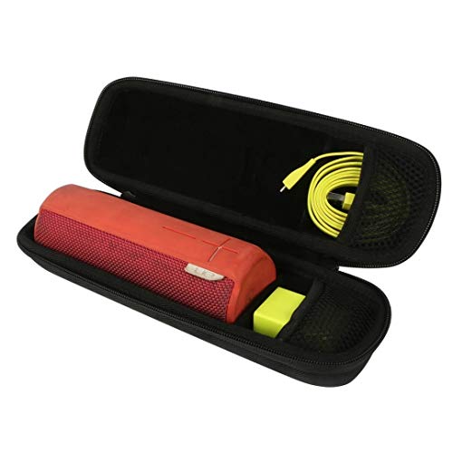 Khanka Hard Travel Case Replacement for Ultimate Ears UE Boom 2 Phantom Wireless Mobile Bluetooth Speaker. Fits USB Cable and Wall Charger - Black