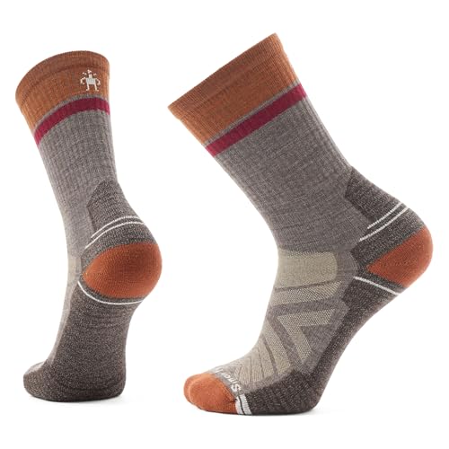 Smartwool Mens Hike Light Cushion Winding Trail Crew Socks Taupe Large