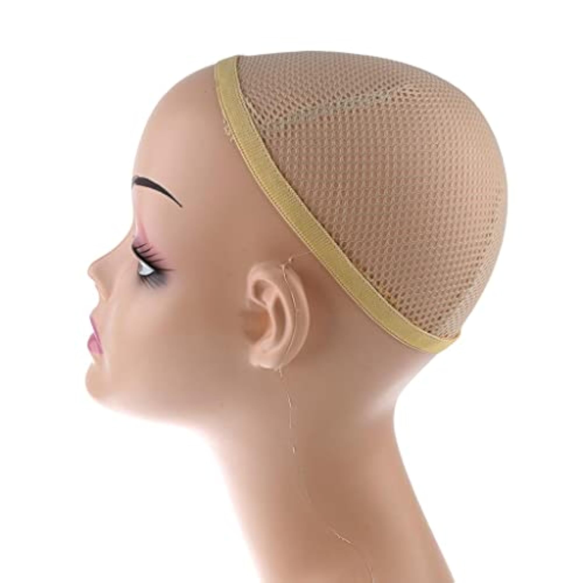ABS Female Wig Mannequin Head Hairpiece Display Bust Stand