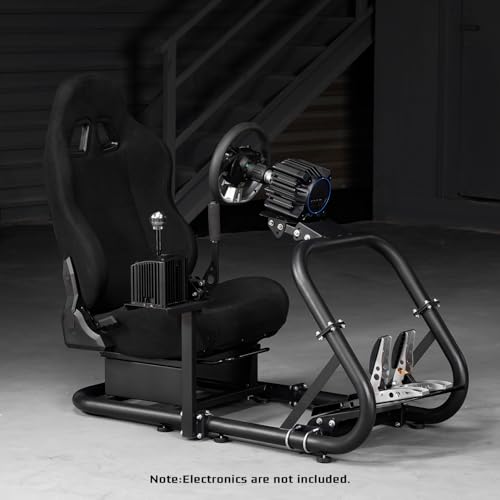 Image of Dardoo Racing Simulator Cockpit Frame with Black Seat for 12Nm Direct Drive