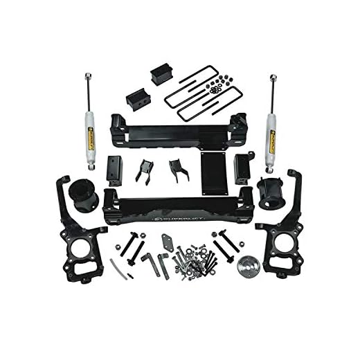 Superlift | K127 | 6" Lift Kit - Complete Lift Kit with Rear Superlift Shadow Series Shocks | Fits 2015-2020 Ford F-150 4WD