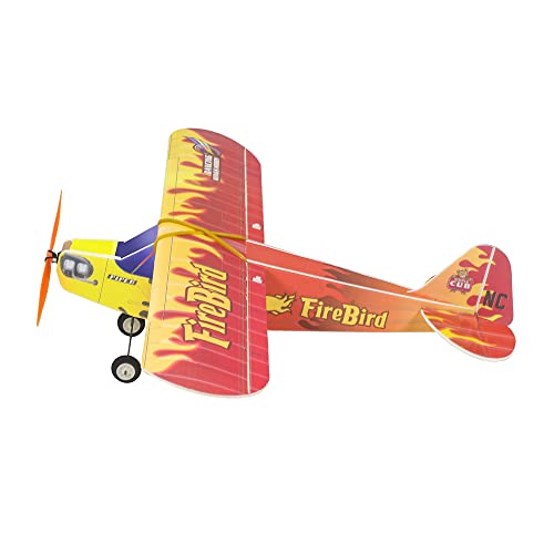 Avión RC J3 Fire-Bird de 600 mm en espuma PP para montar por adultos 3