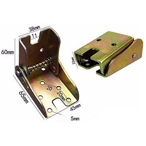 Folding Table Leg Hinges 90° self-Locking Hinge Support Table Folding feet Invisible feet Furniture Accessory Connector (2 Hinges) - Image 4