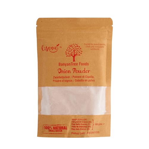 BanyanTree Foods Cebolla en polvo | Onion Powder 100g ~ All Natural | Vegan