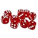Yourandoll 10 STÜCKE Polyedrische Würfel D6 Würfel 16mm Acryl Dice Spielwürfel for DND RPG Dungeons & Dragons Tischspiele (Rot)