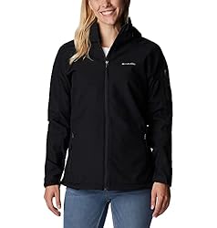 Columbia Cascade Ridge Softshell, Chaqueta De Soft...: Chaqueta Softshell resistente al viento para mujeres, Puede usarse como chaqueta de entretiempo o como capa media para el invierno, de ajuste activo Práctica cremallera completa, Dos bolsillos con cremallera para manos calientes y seguras, Bolsillo c...