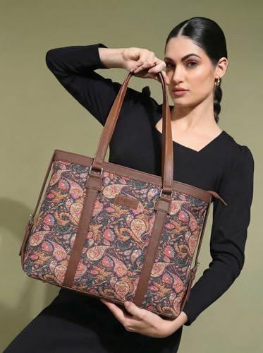 Image of Stylish Tote Bags for Office Use | Laptop Bag 15.6 inch | Purse for Women | Vegan Leather Handbag | Daily & Travel Use |