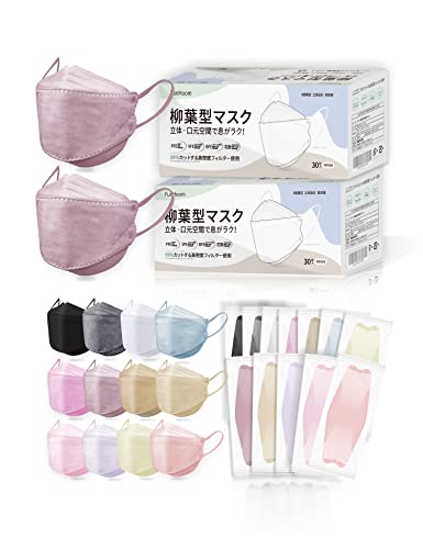 [FunHoom] kf94�}�X�N �s�D�z ���̃}�X�N�J���[ 60�� � ���̃}�X�N ���� �̌��� 4�w ���̍\�� 99%�J�b�g ���t�^ �}�X�N�����\ �g���̂ă}�X�N �ʋC���K �j�����p (�X���[�L�[�s���N, 60��)