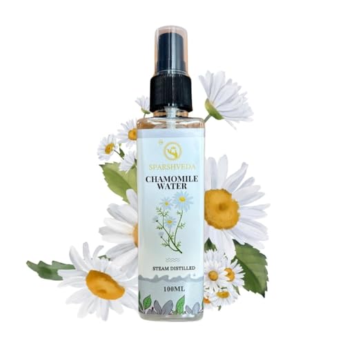 Image of Chamomile Floral Water 100ml | 100% Pure & Natural Skin Toner | Soothing Face Mist for Acne, Sunburn & Irritation | Alcohol-Free Hydrosol for Skin & Hair