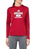 adidas Women's Designed for Training Lightweight Hoodie, Team Victory Red/White/Indiana University