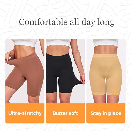 Slip Shorts for Women Under Dresses Anti Chafing Boyshorts Seamless Smooth Shorts for Yoga Bike Workout2