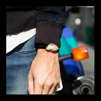 GORBEN Creative Melting Luxury Unisex Watch Small Vintage Bracelet Roman Numeral Dial, Waterproof, Business Casual Dress Watch