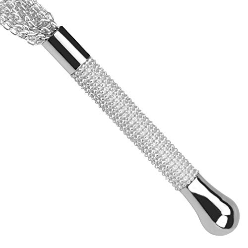Romi Sm Bdsm Metal Diamond Handle Chain Whip Flogger Flirting Fantasy Fetish Hand Paddle Flirting Fantasy Sex Toys Fetish Hand Paddle Kinky Restraint Bondage Sex Role Play #TOP2