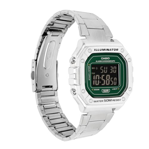 Image of Casio W-218HD-3AVDF Digital Silver Watch Unisex (I136)