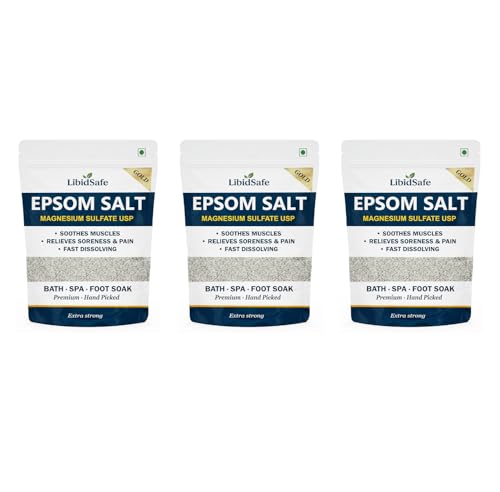 Image of Epsom salt for foot, bath, plant (India's No. # 1)(Pack of 3)