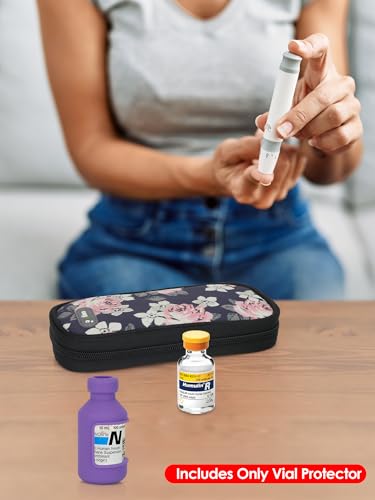 Image of YOUSHARES Insulin Vial Cover Insulin Bottle Protector - Silicone Protective Case for 10ml Short Insulin Vials, Durable Vial Case, Soft and Flexible Diabetes Vial Care