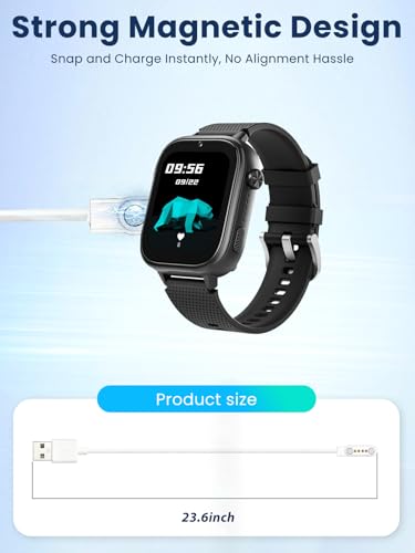 Cables de carga para reloj inteligente ideales para viajes con adaptador USB-C blanco 3