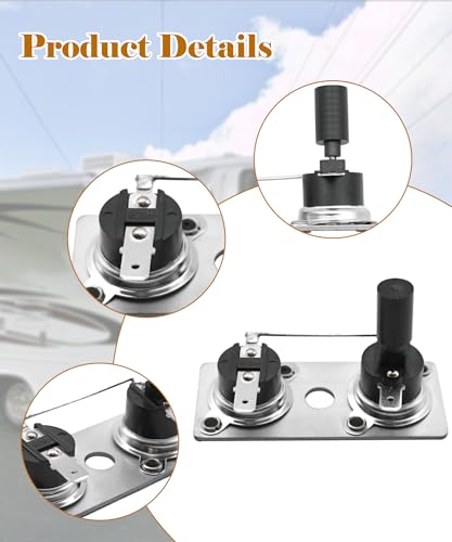 Image of 2Pcs 232306 RV Water Heater Thermostat Switch Fits for Suburban SW10DE | SW12DE SW6DE,120V T-Stat /Limit RV Water Heater Parts