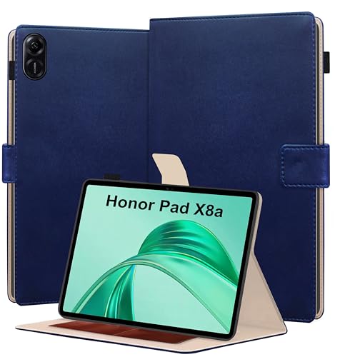 Image of TGK Flip Case Cover for Honor Pad X8a 11 inch Tablet with Stylus Holder (Blue)