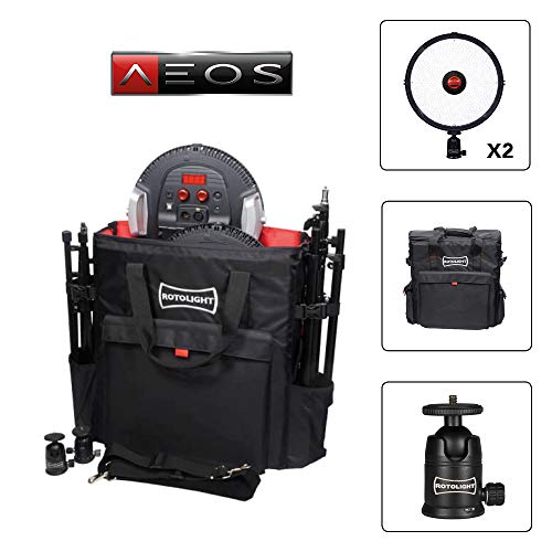 Rotolight Aeos 2 Light Kit, Bi-Color Location Led Light & High-Speed Sync Flash (Hss) #TOP5