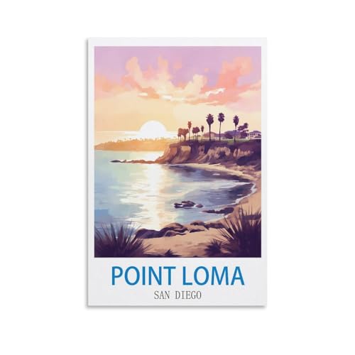 Affiches de voyage vintage Point Loma ravivez vos envies d'évasion et de calme