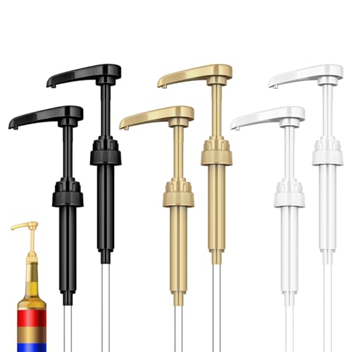Image of ZIBUYU 6Pcs Coffee Syrup Pump 750ml Pump Dispenser Fit for 25.4Oz Bottles