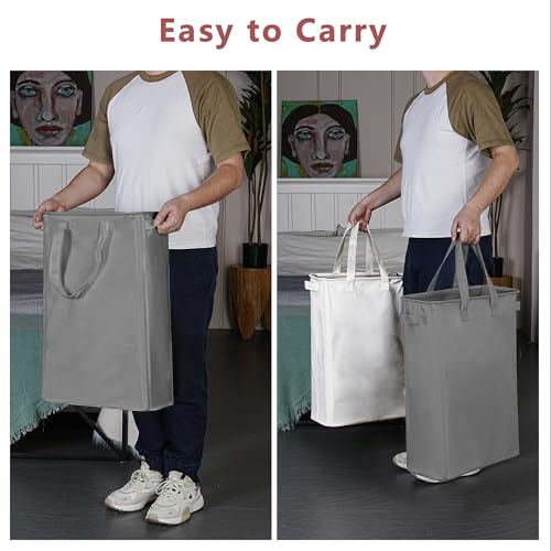 Efluky Slim Laundry Basket Beige thumbnail 3